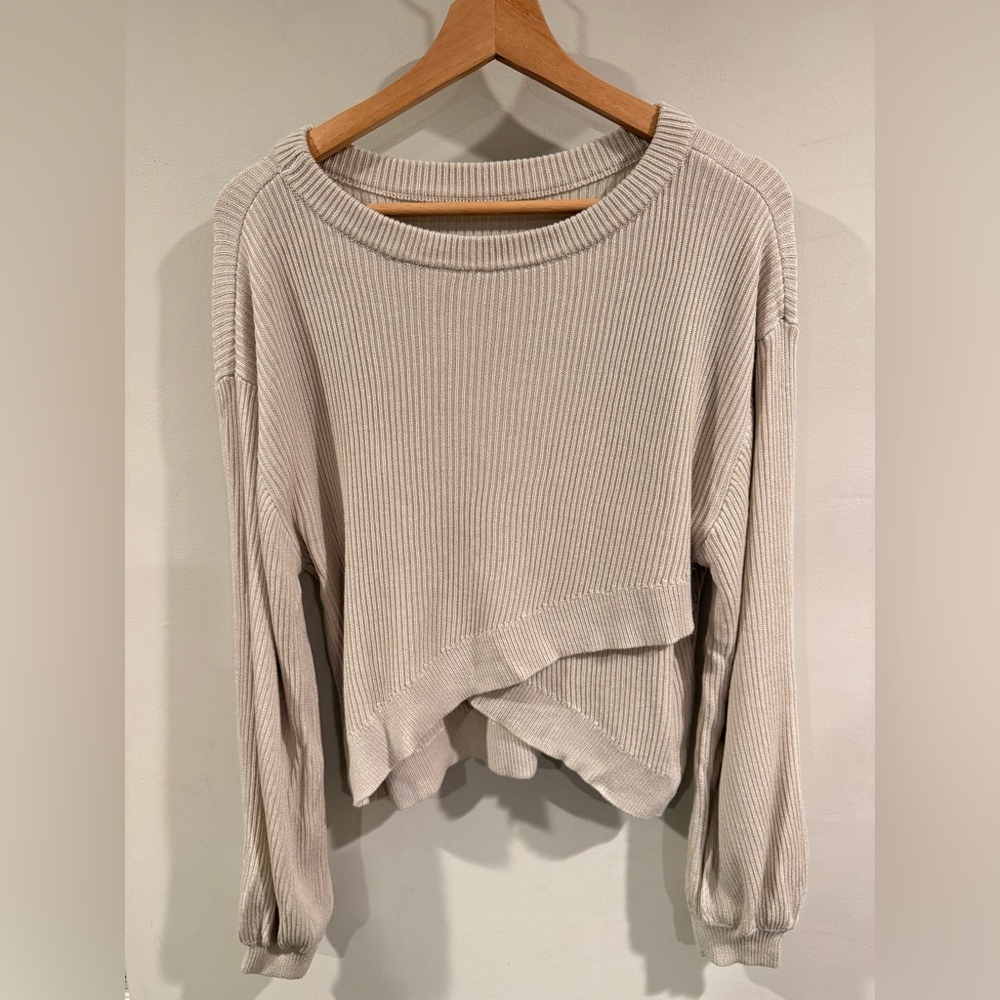 Lululemon Athletica Beige Knit Sweater